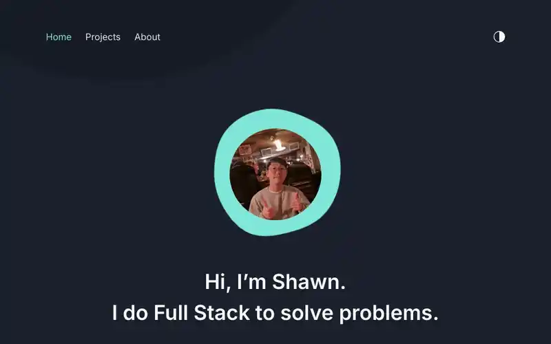 Personal Portfolio homepage